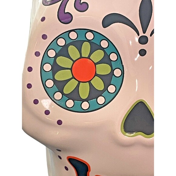 Halloween Sugar Skull Day Of The Dead 3D Día De Los Muertos Figural Mug 18oz - Picture 2 of 10